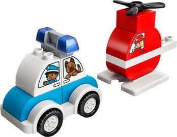 Fire Helicopter & Police Car