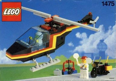 Helikopter mit Einweiser