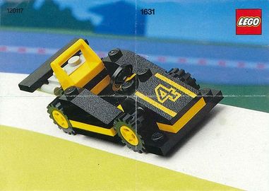Schwarzer Rennwagen