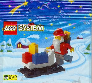 Weihnachtsmann mit Schlitten