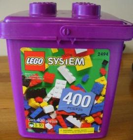 Lila 400-Teile-Eimer