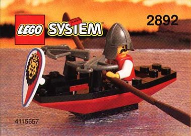 Ruderboot mit Armbrustschütze