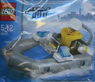 Polizei Schlauchboot