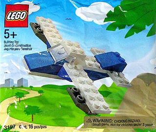 Blaues Flugzeug