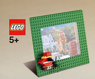 Green photo frame with bird