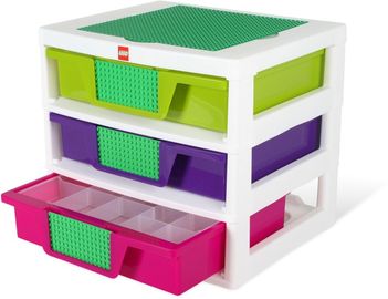 Girls 3-Drawer Storage Bin