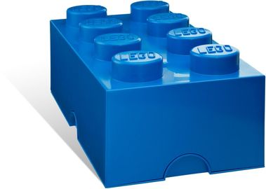 8-stud Blue Storage Brick