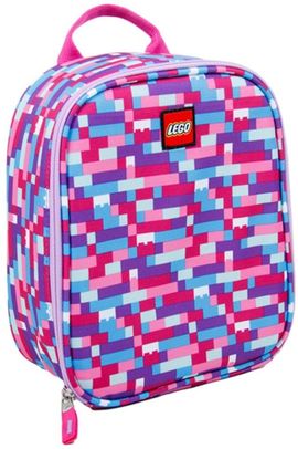 Pink Purple Brick Print Lunch Bag
