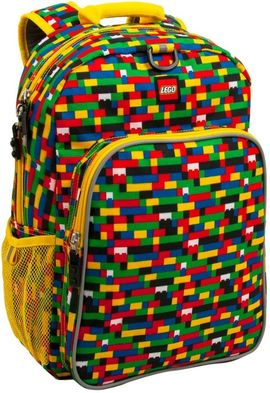 Red Blue Brick Print Eco Heritage Backpack