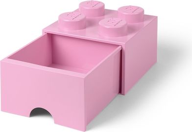 4 Stud Light Purple Storage Brick Drawer