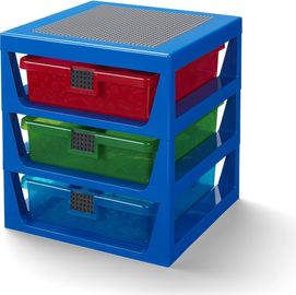 Transparent Blue LEGO Rack System