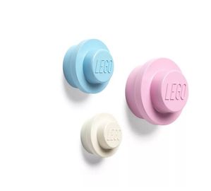 Pink Light Blue and White Wall Hanger Set
