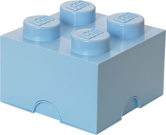 4 Stud Storage Brick Light Blue