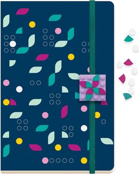 Dots notebook with elastic band
