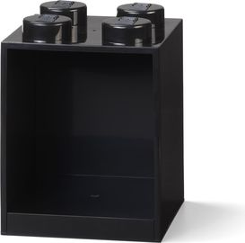 Brick Shelf 4 Knobs Black