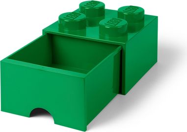 4 Stud Brick Drawer Green