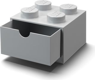 4 Stud Desk Drawer Gray