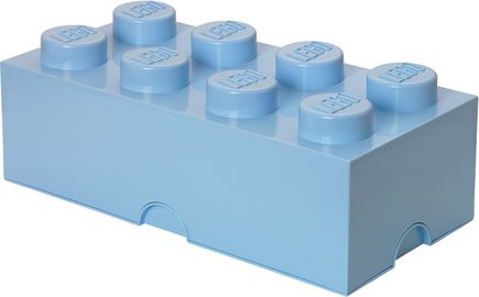 8 Stud Storage Brick Light Blue