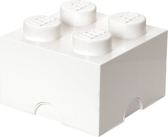 4 Stud Storage Brick White