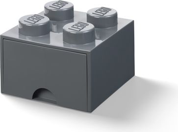 4 Stud Storage Brick Dark Gray