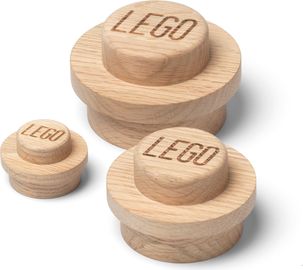 Wooden Wall Hanger Set Light Oak