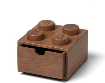 Wooden Desk Drawer 4 Dark Oak