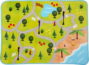 City Town Map 46 in x 60 in Throw