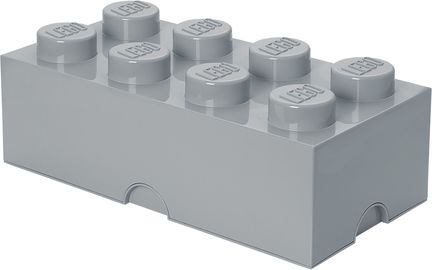 8 Stud Storage Brick Stone Gray