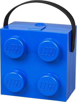 Box with Handle Blue