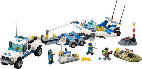 Polizei-Boot-Transporter