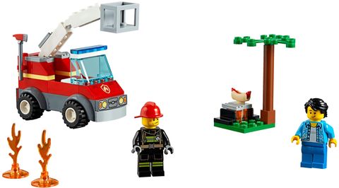 Feuerwehr beim Grillfest