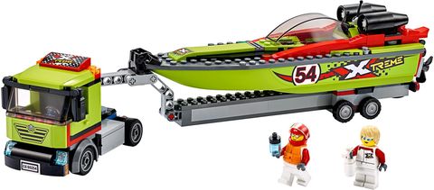 Rennboot-Transporter