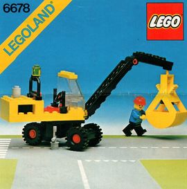Greifbagger mit Fahrer