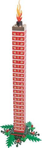 LEGO Holiday Countdown Candle