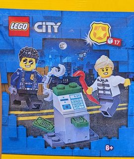 Policeman and Crook with ATM