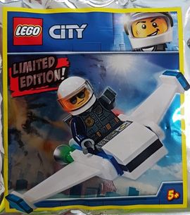 Police Officer and Jet