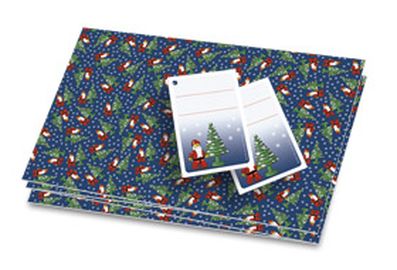 LEGO Holiday Minifigure Gift Wrap & Tags