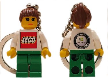 Nvidia Female Minifigure Key Chain