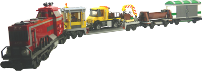 Red Cargo Train (3677)